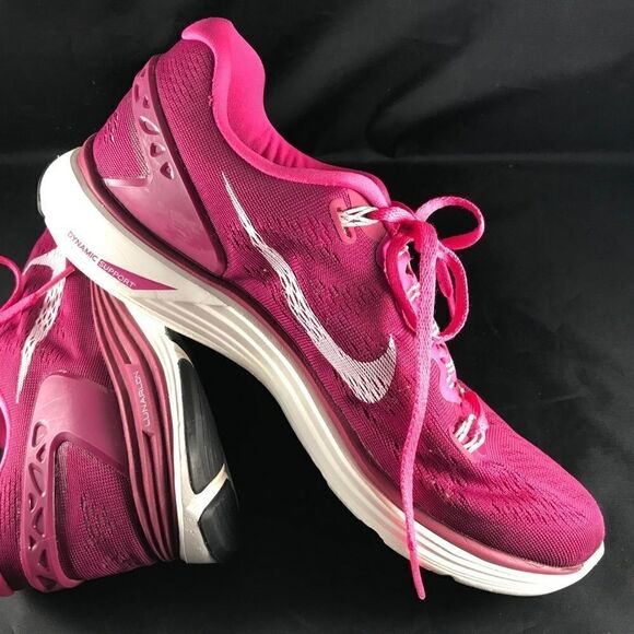 XLNT Nike Lunarglide 5 Magenta Pink 9.5 US Womens - Picture 2 of 7